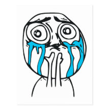 Cuteness Overload Cute Rage Face Meme Postcard