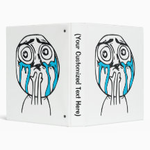 Cuteness Overload Cute Rage Face Meme Vinyl Binder