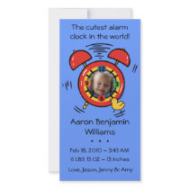 Cutest Alarm Clock Custom Baby Announcement