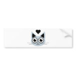 Cutest Blue Cat Bumper Stickers