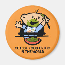 Cutest Food Critic Refrigerator Magnet