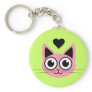 Cutest Pink Cat Keychain