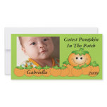 Cutest Pumpkin Kids Halloween Photo Card