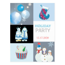 Cutest Sweetest Holiday Party Invitation Postcards