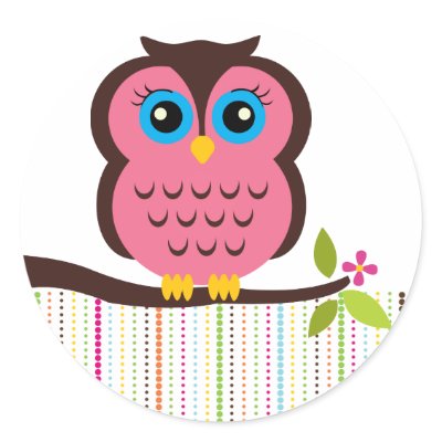 Cutesy Owl Stickers by noteworthy