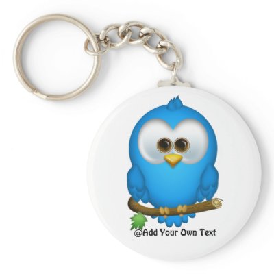 Cutie Blue Tweet Bird Keychains by Specialeetees