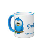 Cutie Blue Tweet Bird Personalized Mug
