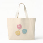 Cutie Conversation Hearts Canvas Bags