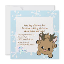 Cutie Deer Personalized Invites