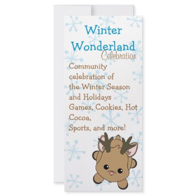 Cutie Deer Rack Card Template by candystore