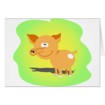 Cutie little piggy card