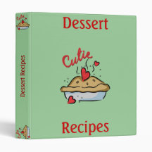 Cutie Pie Dessert Binder