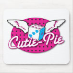 Cutie-Pie rockabilly cute dice with wings Mousepads