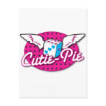 Cutie-Pie rockabilly cute dice with wings Post Card
