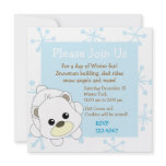 Cutie Polar Bear Personalized Invitations