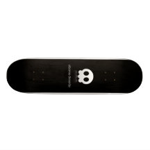 Cutie Skull Black Skate Deck
