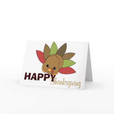 Cutie Turkey Greeting Card by candystore