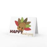 Cutie Turkey Greeting Card