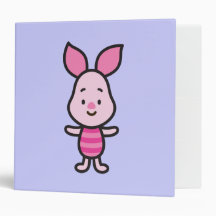Cuties Piglet Vinyl Binder