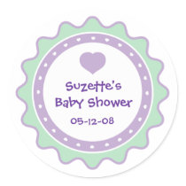 Cutietoots Baby Shower Party Favour Sticker
