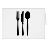 Cutlery - Fork - Knife - Spoon Cards