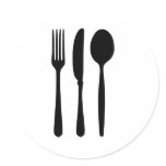 Cutlery - Fork - Knife - Spoon stickers
