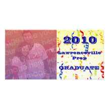 Cutom 2010 Graduation Celebration Photocard Personalized Photo Card