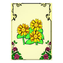 Cutomizeable invitation, floral