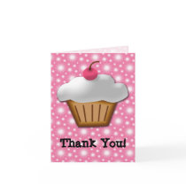 Cutout Cupcake with Pink Cherry on Top Card