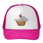 Cutout Cupcake with Pink Cherry on Top Hat