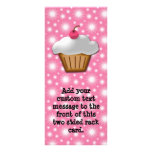 Cutout Cupcake with Pink Cherry on Top Custom Rack Cards