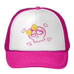 Cutsey Girl Skull Mesh Hats