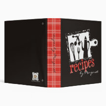 cutting board cooking utensils recipe binder