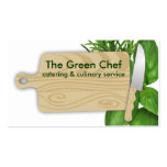 cutting board herbs chef cooking business card business cards