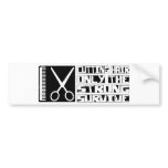 Cutting Hair Survive bumper stickers