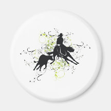 Cutting Horses Magnet