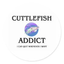 Cuttlefish Addict Sticker