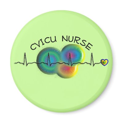 CVICU Nurse Gifts Refrigerator Magnet by ProfessionalDesigns