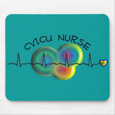 CVICU Nurse Gifts Mouse Pad by ProfessionalDesigns