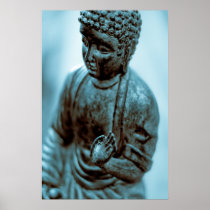 Cyan Buddha Print