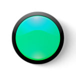 Cyan Glass Pins