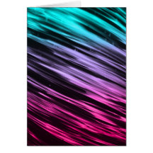 Cyan to Pink Streaks Greeting Card