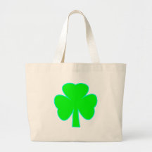 Cyan vert de shamrock les cadeaux de Zazzle de MUS Sac Fourre-tout