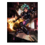 Cyber Police Girl Post Cards