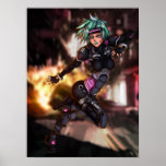 Cyber Police Girl Poster
