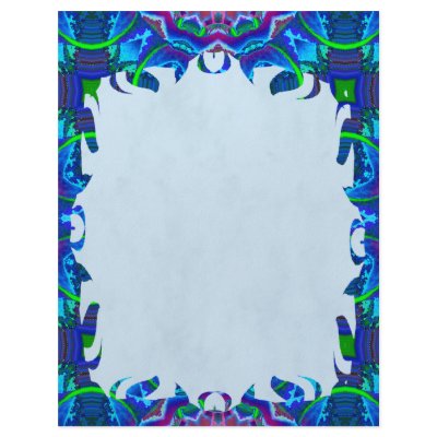 Cyberdelic Kaleidoscope Flame Letterhead by wingedturtle