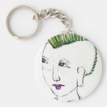 Cyberpunk Grrllzzz!!! Key Chain