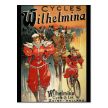 Cycle et Co. Ltd. Zeist-Hollande de Wilhelmina Carte Postale