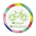 Cycle Recycle Refrigerator Magnet