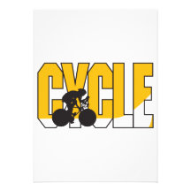 cycle text design personalized invite